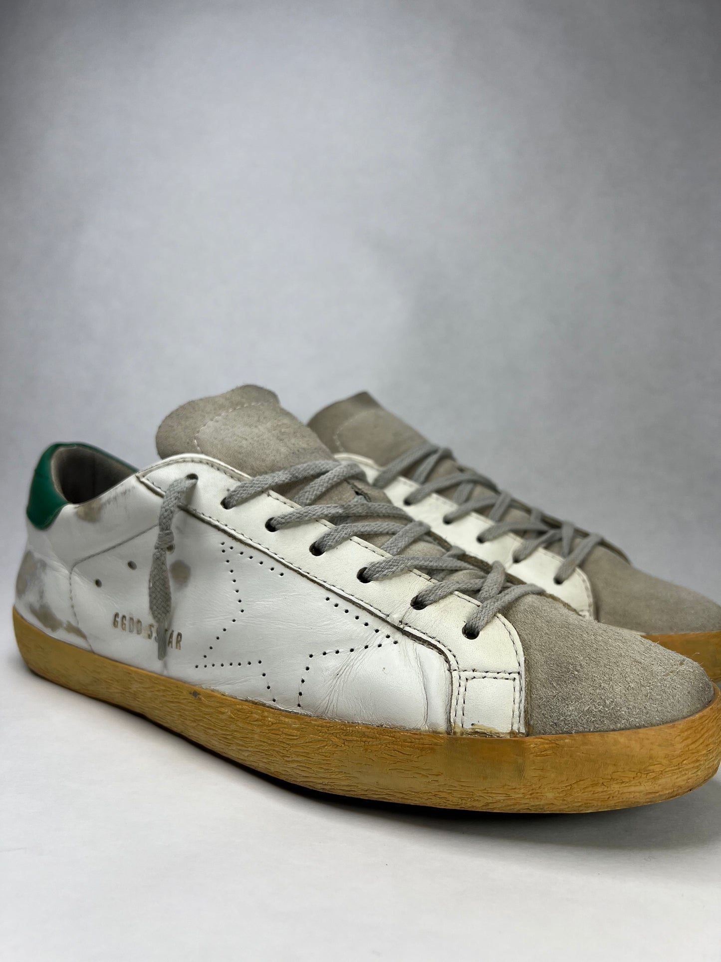 Golden Goose Superstar (White & Green)